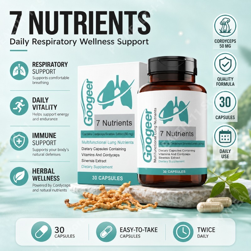 Natural Herbal Wellness - Капсулы с экстрактом кордицепса синенсис, травяная