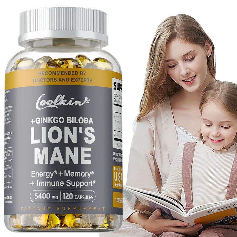 Tulsi Holy Basil - Грибные капсулы Lion's Mane — поддерживает