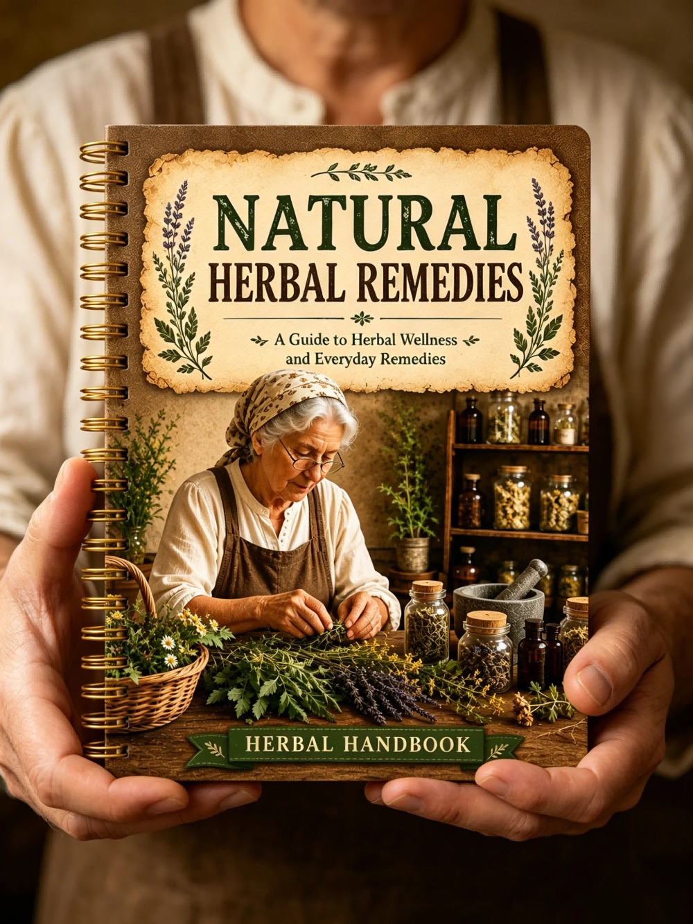Блокнот формата А5 в винтажном – обзор и цена Natural Herbal Wellness