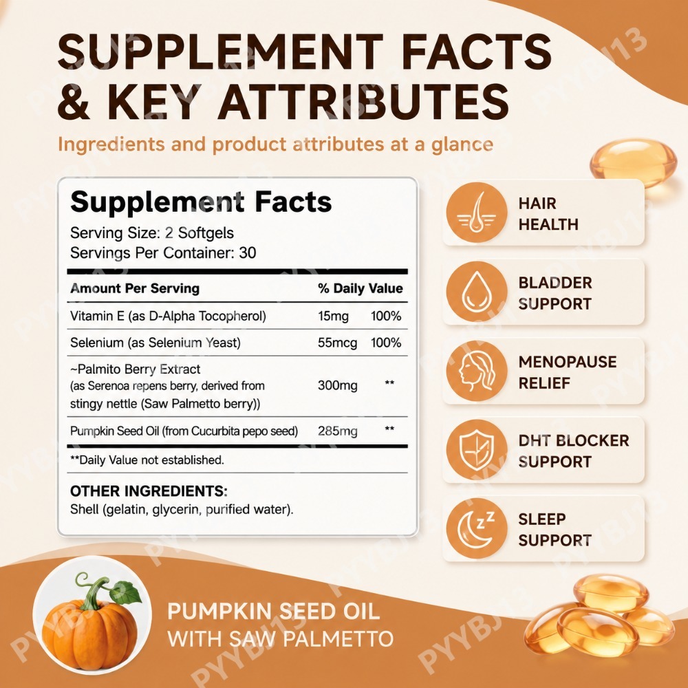 Мягкие капсулы с тыквенным мас – обзор и цена Herbal Wellness Supplement